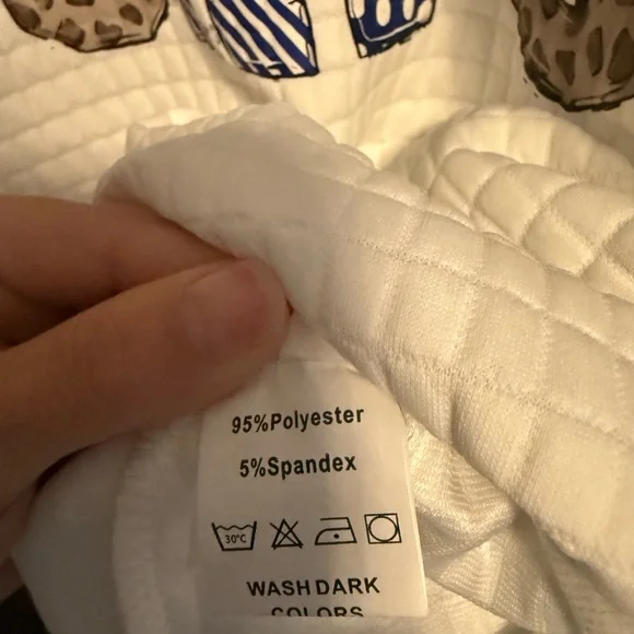 SHEIN Oversized Small White Kentucky Wild Cats Sweatshirt - Picture 3 of 8